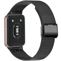 Ремінець Deexe Milanese Bracelet для Samsung Galaxy Fit 3 - Black: фото 1 з 6