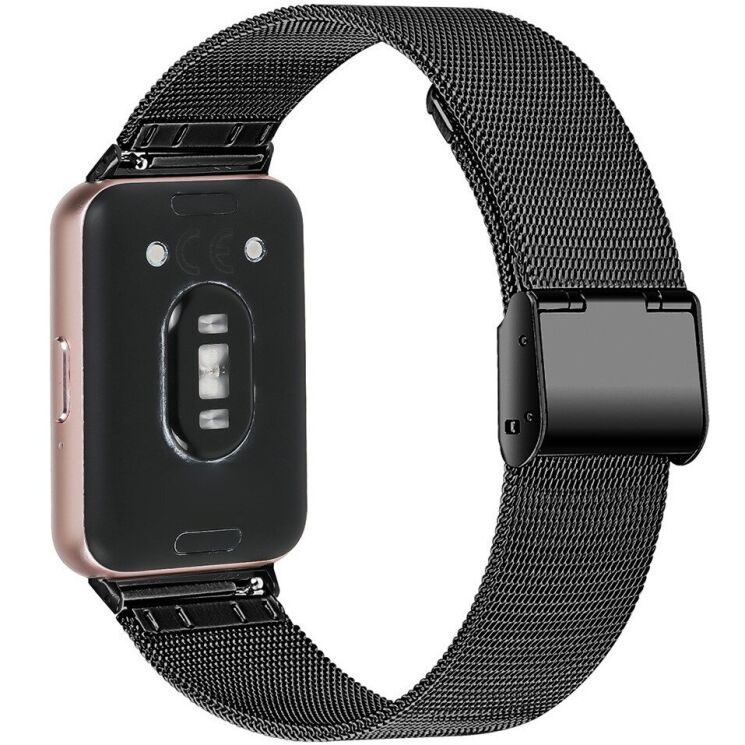 Ремінець Deexe Milanese Bracelet для Samsung Galaxy Fit 3 - Black: фото 1 з 6