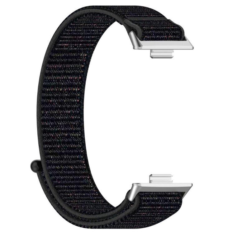 Ремешок Deexe Nylon Loop для Huawei Watch Fit 3 - Official Black: фото 2 из 7