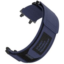 Ремінець Deexe Nylon Magic Tape для Xiaomi Amazfit T-ReX 3 - Midnight Blue: фото 1 з 4