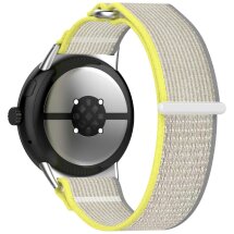Ремешок Deexe Nylon Strap для Google Pixel Watch 3 (45mm) - Yellow / Grey: фото 1 из 6