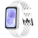 Ремешок Deexe Ocean Strap для Huawei Band 11 Pro / Band 11 - White (410604W). Фото 4 из 9