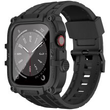 Ремінець Deexe Rugged Strap для Apple Watch 45 mm (7 / 8 / 9 Series) - Black: фото 1 з 10