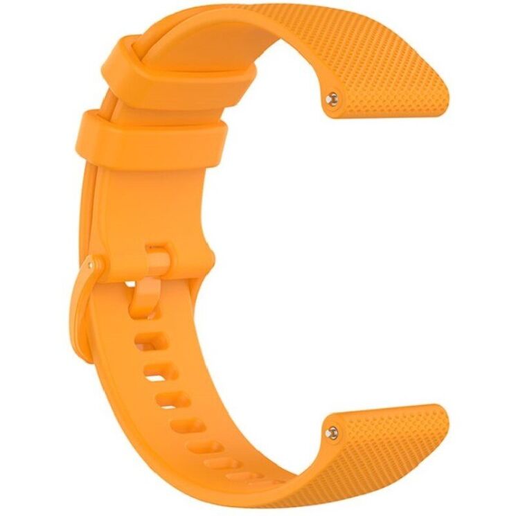Ремешок Deexe Silicone Watchband для Huawei Watch GT 3 (46mm) - Yellow: фото 4 из 8