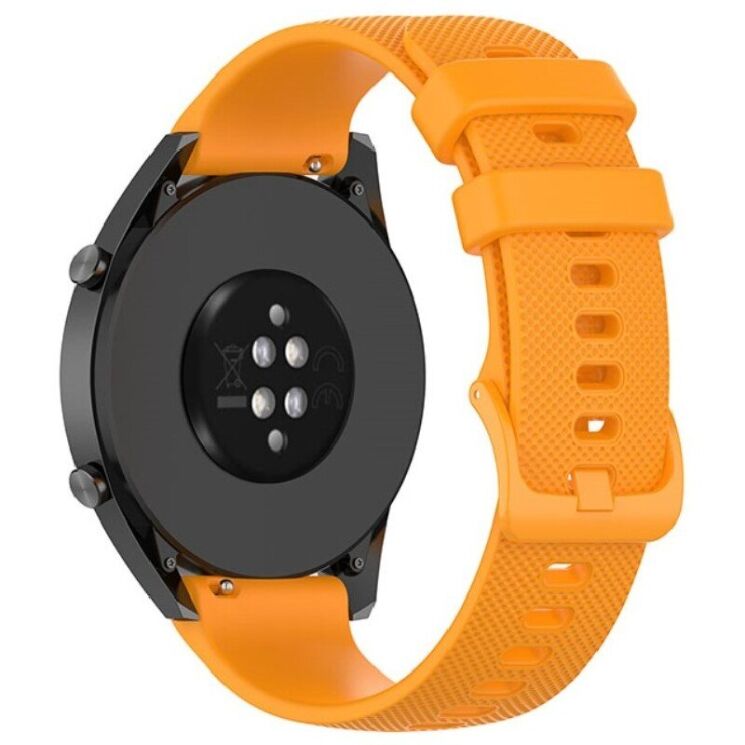 Ремешок Deexe Silicone Watchband для Huawei Watch GT 3 (46mm) - Yellow: фото 1 из 8