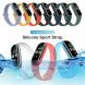 Ремешок Deexe Silicone Wrist для Xiaomi Mi Band 5 / Mi Band 6 / Mi Band 7 - Blue (229502L). Фото 9 из 11