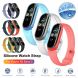 Ремешок Deexe Silicone Wrist для Xiaomi Mi Band 5 / Mi Band 6 / Mi Band 7 - Blue (229502L). Фото 5 из 11