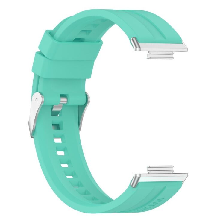 Ремешок Deexe Soft Line для Huawei Watch Fit 2 - Cyan: фото 4 из 12