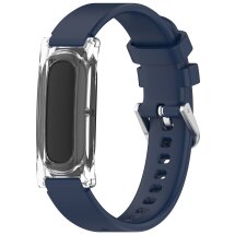 Ремінець Deexe Soft Silicone для Google Fitbit Air - Midnight Blue: фото 1 з 9