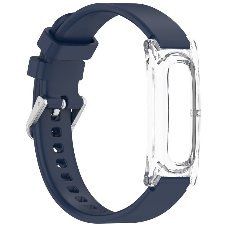 Ремінець Deexe Soft Silicone для Google Fitbit Air - Midnight Blue: фото 4 з 9
