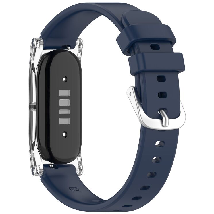 Ремінець Deexe Soft Silicone для Google Fitbit Air - Midnight Blue: фото 2 з 9
