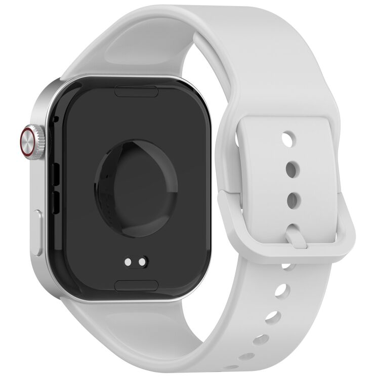 Ремешок Deexe Soft Silicone для Xiaomi Redmi Watch 6 - Silver: фото 1 из 12