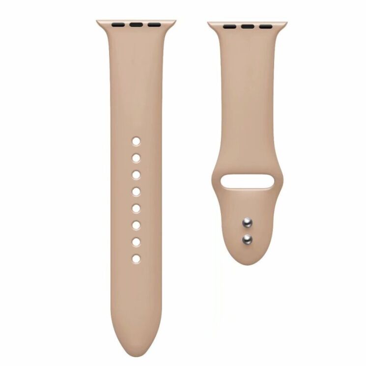 Ремешок Deexe Soft Touch для Apple Watch 42 (Series 10) / 41 / 40 / SE 40 / 38 - Walnut: фото 2 из 3