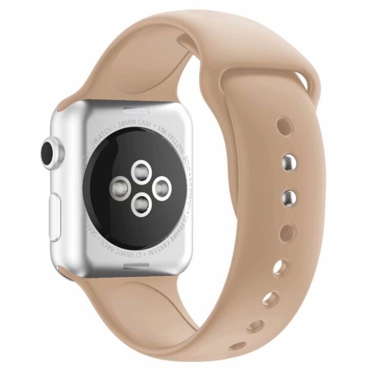 Ремешок Deexe Soft Touch для Apple Watch 42 (Series 10) / 41 / 40 / SE 40 / 38 - Walnut: фото 1 из 3