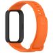 Ремешок Deexe Soft Touch для Xiaomi Mi Smart Band 9 Active / Redmi Band 3 - Black / Orange (372400BO). Фото 3 из 12