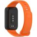 Ремешок Deexe Soft Touch для Xiaomi Mi Smart Band 9 Active / Redmi Band 3 - Black / Orange (372400BO). Фото 1 из 12