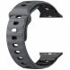 Ремешок Deexe Sport Design для Apple Watch 46 / 45 / 44 / SE 44 / 42 (Series 1-3) / Ultra / Ultra 2 - Grey (371807H). Фото 4 из 9