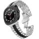 Ремешок Deexe Stainless Steel QuickFit для Samsung Galaxy Watch 8 (40/44mm) / 8 Classic / Ultra (2025) - Silver / Black (384005BS). Фото 2 из 7