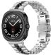 Ремешок Deexe Stainless Steel QuickFit для Samsung Galaxy Watch 8 (40/44mm) / 8 Classic / Ultra (2025) - Silver / Black (384005BS). Фото 3 из 7