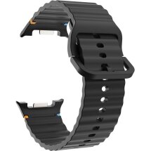 Ремінець KALEBOL Silicone Strap для Samsung Galaxy Watch 8 (40/44mm) / 8 Classic - Black: фото 1 з 7