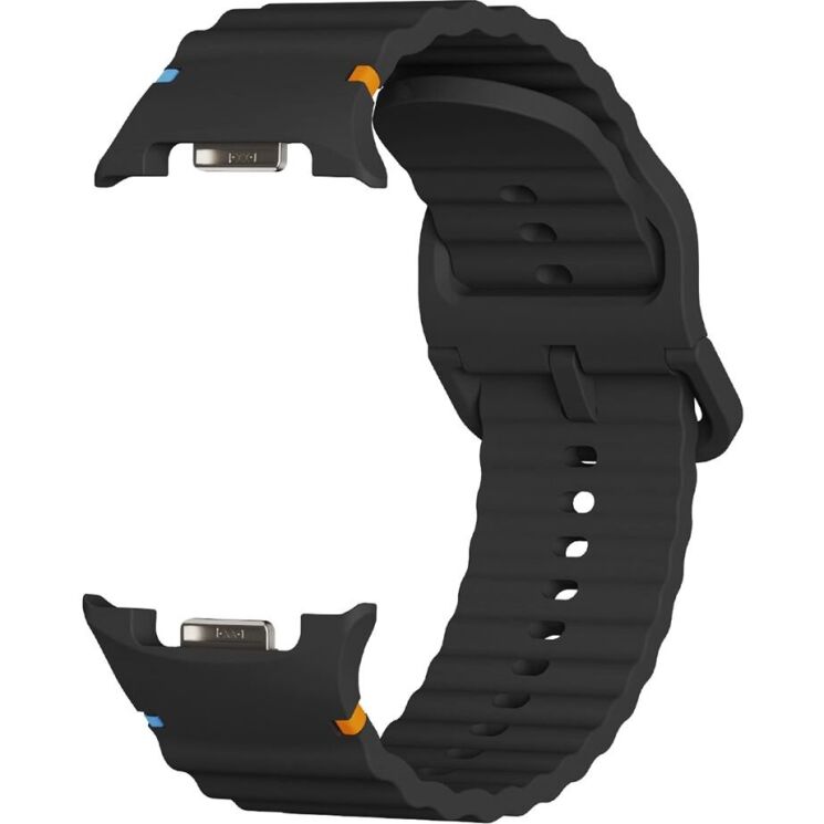 Ремінець KALEBOL Silicone Strap для Samsung Galaxy Watch 8 (40/44mm) / 8 Classic - Black: фото 2 з 7