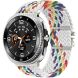 Ремешок Reframe Braided Strap для Samsung Galaxy Watch 8 (40/44mm) / 8 Classic - White / Rainbow (384155WR). Фото 2 из 4
