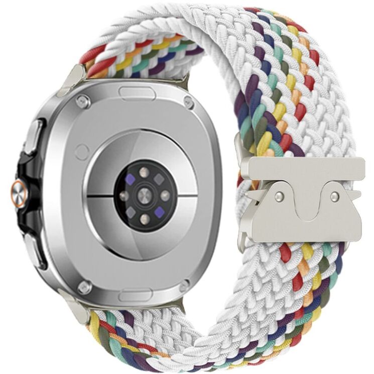 Ремешок Reframe Braided Strap для Samsung Galaxy Watch 8 (40/44mm) / 8 Classic - White / Rainbow (384155WR) Ремешок Reframe Braided Strap для Samsung Galaxy Watch 8 (40/44mm) / 8 Classic - White / Rainbow: фото 1 из 4