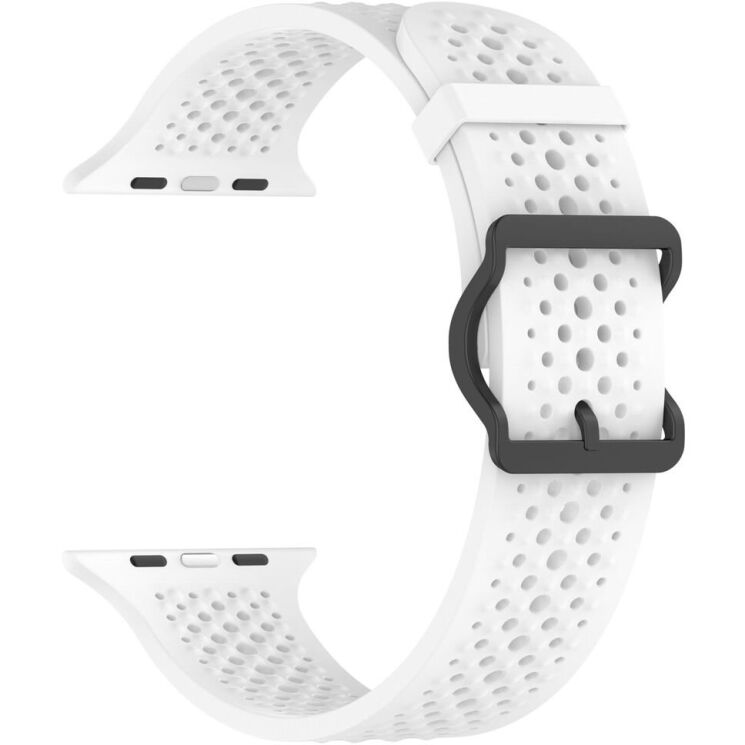 Ремінець Reframe Holes Fit для Apple Watch 49 / 46 / 45 / 44 / SE 44 / 42 (Series 1-3) / Ultra / Ultra 2 - White: фото 2 з 7