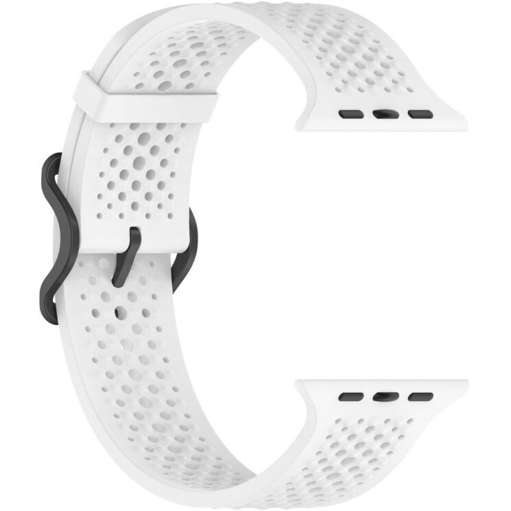 Ремінець Reframe Holes Fit для Apple Watch 49 / 46 / 45 / 44 / SE 44 / 42 (Series 1-3) / Ultra / Ultra 2 - White: фото 3 з 7
