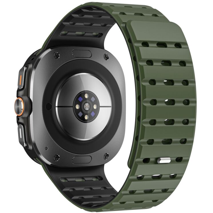 Ремінець Reframe Sport Band для Samsung Galaxy Watch Ultra (47mm) / Ultra (2025) - Army Green / Black: фото 1 з 5