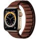 Ремешок Reframe Suede Leather для Apple Watch 46 / 45 / 44 / SE 44 / 42 (Series 1-3) / Ultra / Ultra 2 / Ultra 3 - Dark Coffee (371851DC). Фото 2 из 7
