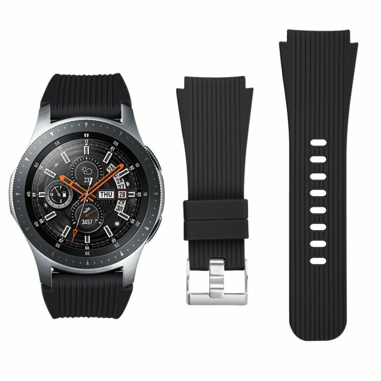 Ремешок UniCase Original Style для Samsung Galaxy Watch 46mm / Watch 3 45mm / Gear S3 - Black: фото 1 из 8