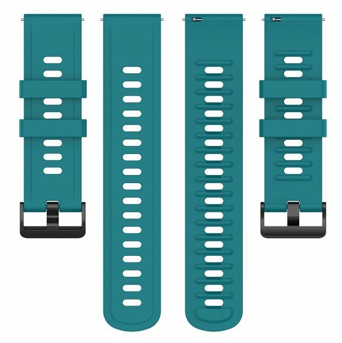 Ремешок UniCase Soft Silicone для часов с шириной крепления 22мм - Dark Green: фото 5 из 5