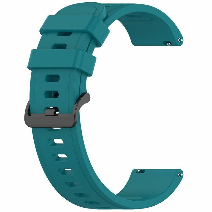 Ремешок UniCase Soft Silicone для часов с шириной крепления 22мм - Dark Green: фото 4 из 5