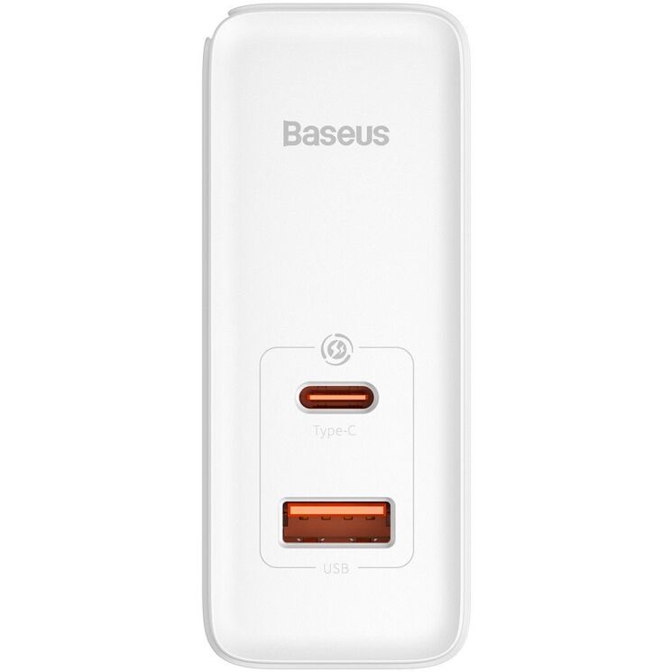 Сетевое зарядное устройство Baseus GaN5 Pro Fast Charger C+U 100W + кабель Type-C to Type-C (100W, 1m) CCGP090202 - White: фото 2 из 27