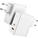 Сетевое зарядное устройство Baseus GaN5 Pro Fast Charger C+U 100W + кабель Type-C to Type-C (100W, 1m) CCGP090202 - White (141901W). Фото 5 из 27