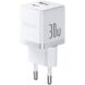Сетевое зарядное устройство Baseus Palm C+U (30W) + кабель Type-C to Type-C (P1011160A213-01) - White (960182W). Фото 5 из 19