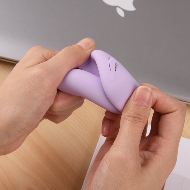 Силіконовий чохол Deexe Silicone Case (FH) для Xiaomi Redmi Buds 8 Pro - Purple: фото 7 з 9