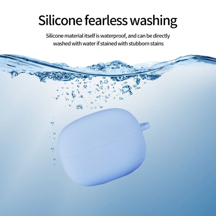 Силіконовий чохол Deexe Silicone Case (FH) для Xiaomi Redmi Buds 8 Pro - Purple: фото 4 з 9