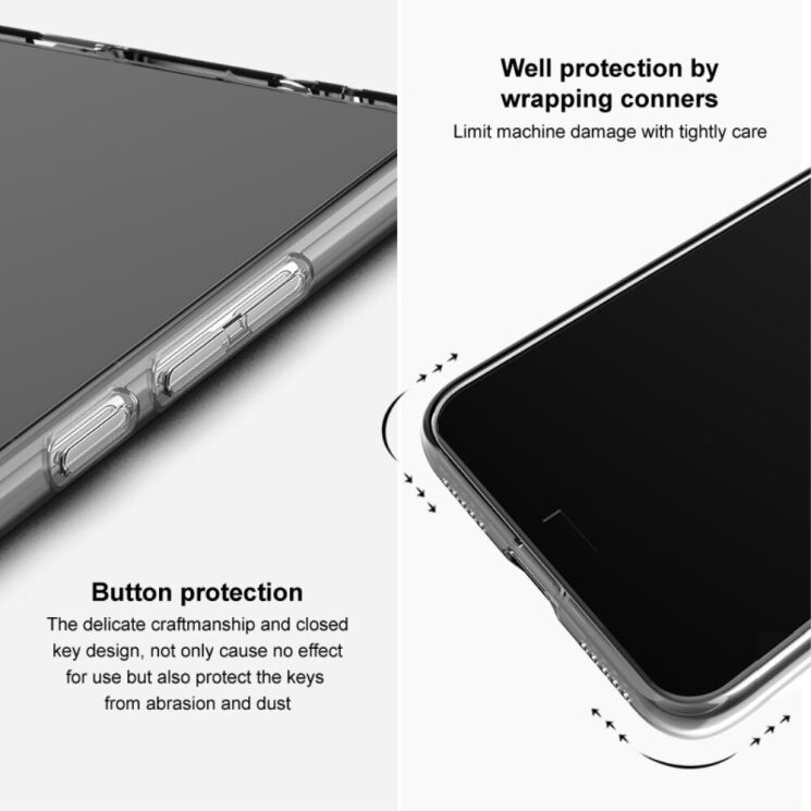 Силиконовый чехол IMAK UX-10 Series для OnePlus Nord 2T - Transparent: фото 4 из 6
