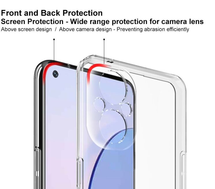 Силиконовый чехол IMAK UX-5 Series для OnePlus Nord N20 - Transparent: фото 7 из 14