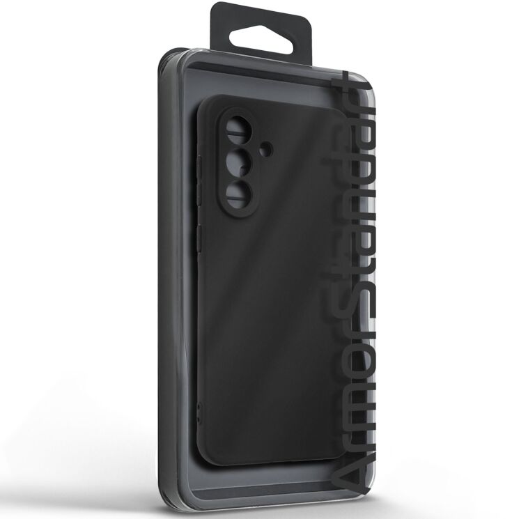 Силиконовый (TPU) чехол ArmorStandart Matte Slim Fit для Samsung Galaxy A56 (A566) - Black: фото 3 из 5