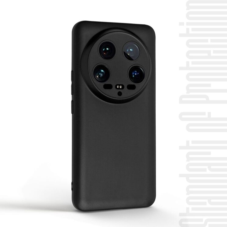 Силиконовый (TPU) чехол ArmorStandart Matte Slim Fit для Xiaomi 14 Ultra - Black: фото 2 из 5