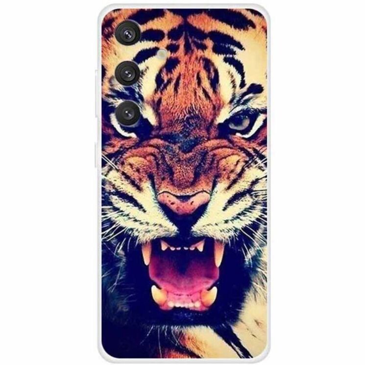 Силіконовий (TPU) чохол Deexe Life Style для Samsung Galaxy S24 (S921) - Tiger: фото 1 з 3