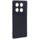 Силіконовий (TPU) чохол Deexe Matte Case для Infinix Note 40 Pro - Black (352015B). Фото 3 з 6