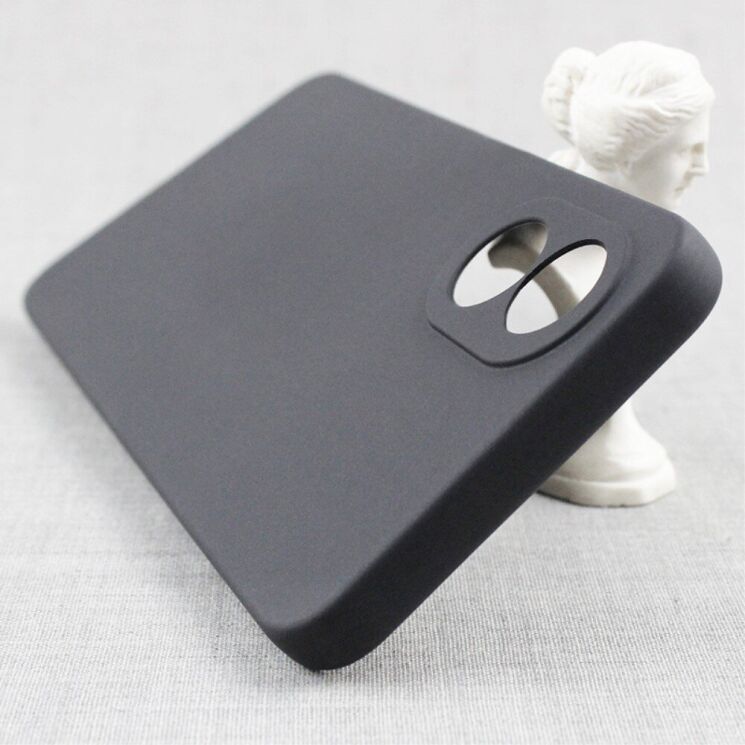 Силиконовый (TPU) чехол Deexe Matte Case для OPPO A18 / A38 - Black: фото 3 из 5