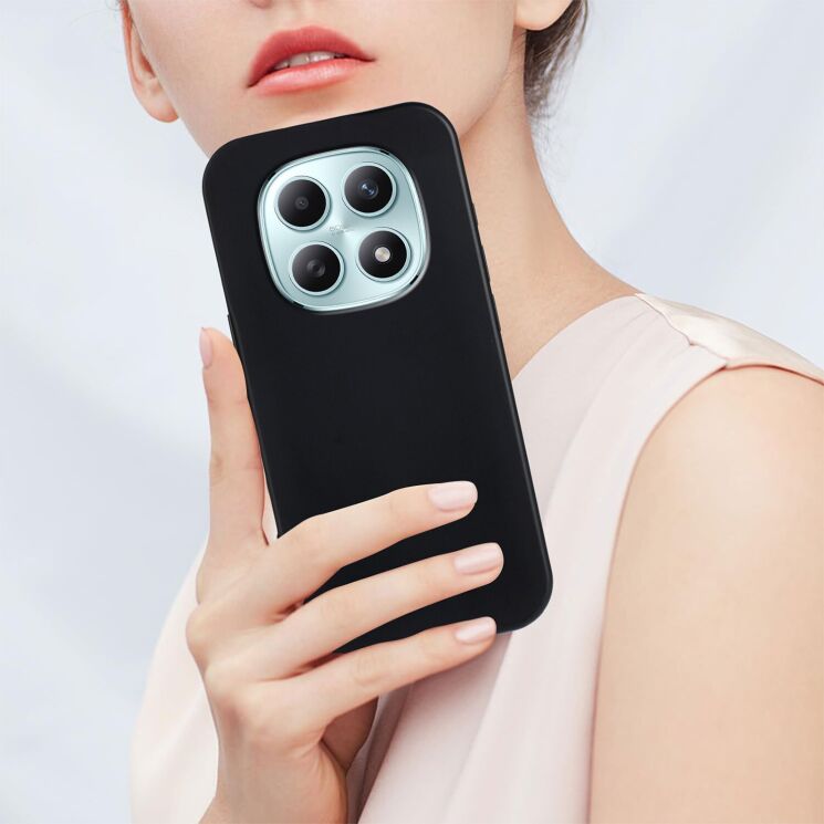 Силиконовый (TPU) чехол Deexe Matte Case для Xiaomi Redmi Note 15 5G / Poco M8 5G - Black: фото 7 из 7