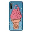 Силіконовий (TPU) чохол Deexe Pretty Glossy для Samsung Galaxy A21 (A215) - Pink Ice Cream (256610L)