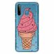 Силіконовий (TPU) чохол Deexe Pretty Glossy для Samsung Galaxy A21 (A215) - Pink Ice Cream (256610L). Фото 1 з 4