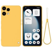Силіконовий (TPU) чохол Deexe Silicone Case для Nothing Phone (3a) Lite - Yellow: фото 1 з 9